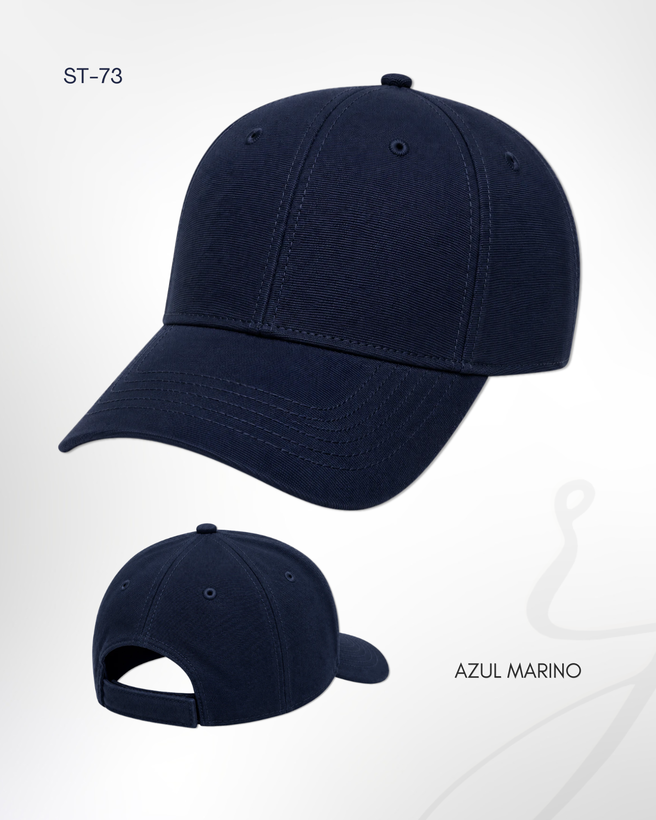 Gorra Microfibra ST-73 azul marino personalizada por RJIMPRESS